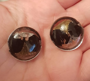 Margele de sticla cu foita, 20 mm, 1 bucata [1]
