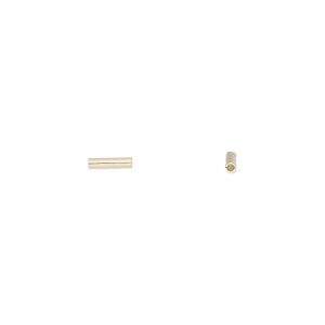 Margele metal, tub alama placata cu aur usor antichizat 6X1 mm, 1 buc [0]