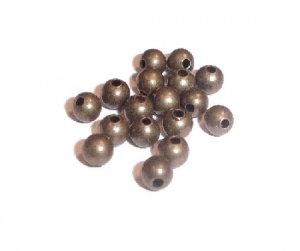 Margele metalice - Margele placate cu aur antichizat - rotunde - 2.5 mm - 1 buc