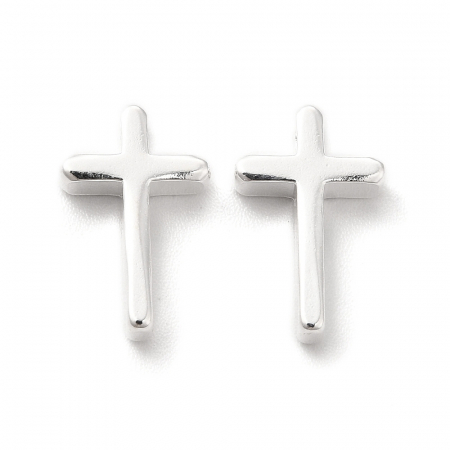 Pandant charm cruce alama placata cu argint 925, 13X8 mm, 1 buc [1]