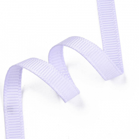 Panglica, elastic - Panglica grosgrain, 6 mm grosime, culoare lila 1 m