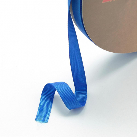 Panglica, elastic - Panglica grosgrain, 6 mm grosime, culoare albastru Royal Blue 1 m