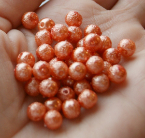 Perle de sticla - Perle de sticla, rotunde, 6 mm- 1 bucata