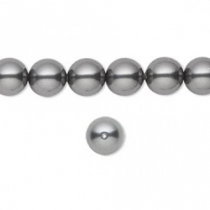 Swarovski - Perle Swarovski Dark Grey - 8 mm - 1 bucata