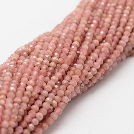 Rodocrozit rotund fatetat, natural - 2 mm - 1 bucata [2]