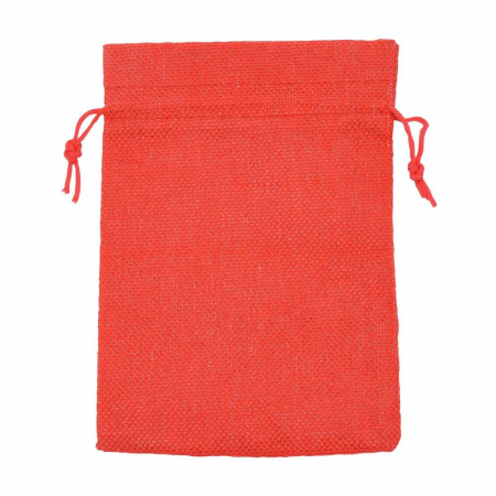 Saculet rosu material tip canvas, 18X13 cm, 1 bucata [1]