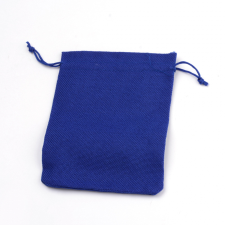 Saculet albastru material tip canvas, 14X10 cm, 1 bucata [2]