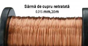 Sarma de modelaj - Sarma de cupru netratata - 0.315 mm - 20 metri