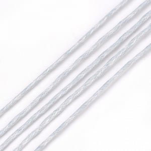 Snur din bumbac cerat, culoare gri deschis, grosime 1 mm, 1 m [1]