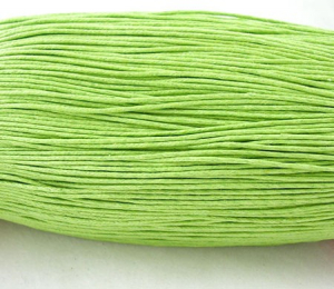 Snur din bumbac cerat, culoare verde galbui, grosime 1 mm, 1 m [1]