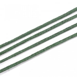 Snur din bumbac cerat, culoare verde maslina, grosime 1 mm, 1 m [1]