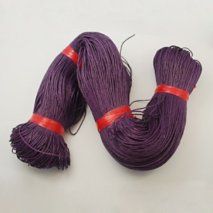 Snur din bumbac cerat, culoare violet, grosime 1 mm, 1 m [1]