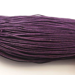 Snur bumbac cerat - Snur din bumbac cerat, culoare violet, grosime 1 mm, 1 m