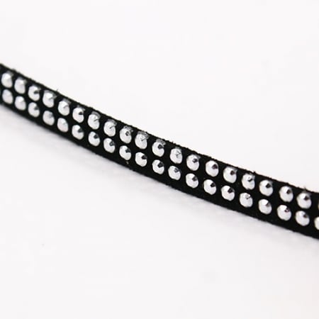 Snur faux suede cu studs, imitatie piele intoarsa, rosu inchis, grosime 5X2 mm [1]