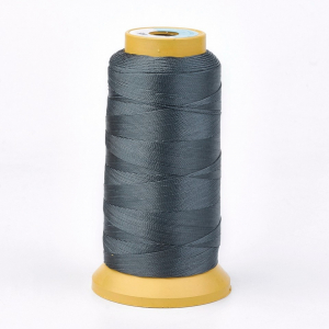 Snur imitatie matase - Snur imitatie matase, gri inchis, grosime 0.7 mm, 1 m