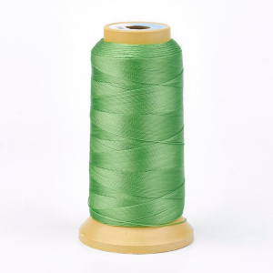 Snur imitatie matase - Snur imitatie matase, limegreen, grosime 0.7 mm, 1 m