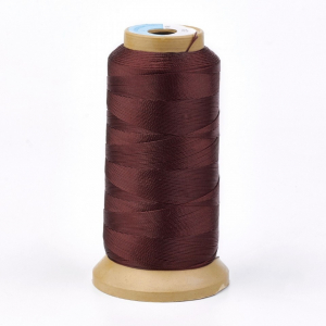 Snur imitatie matase - Snur imitatie matase, maro, grosime 0.7 mm, 1 m