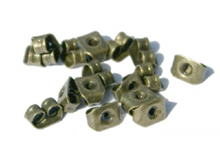 Stopper (opritori) - Stopper pentru cercei, culoarea bronzului antichizat -5.5 x 4 mm - 10 bucati Cod ST2
