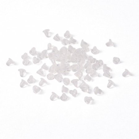 Stopper pentru cercei din plastic, 4 mm - 2 bucati Cod ST1 [4]
