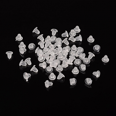 Stopper pentru cercei din plastic, 4 mm - 2 bucati Cod ST1 [2]