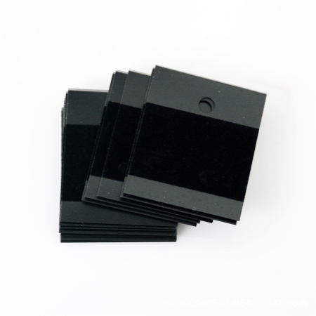 Suport cercei din plastic PVC negru, 5,3X4,3 mm, 1 bucata [2]