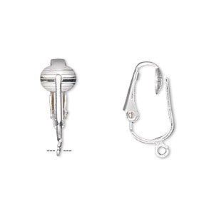 Tortite pentru cercei - Tortite cercei clip on, alama placata cu argint, 1 pereche Cod TCSP1