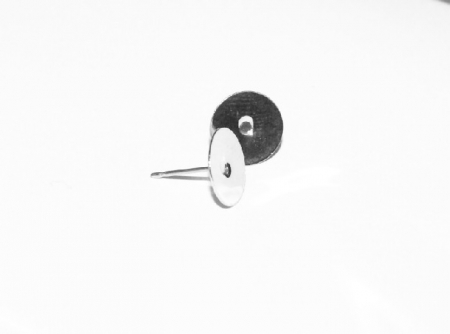 Tortite pentru cercei - Tortite cercei stud alama placata cu argint, cercei cu tija cu suport de 8 mm,1 pereche Cod TSSP3