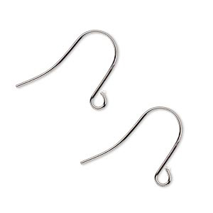 Tortite pentru cercei - Tortite cercei fishhook simpli din alama gunmetal, 15 mm, 1 pereche Cod TFG2