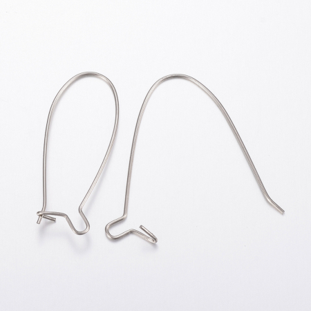 Tortite cercei kidney simpli din otel inoxidabil 304, 34X13 mm, 1 pereche Cod TKI1 [1]