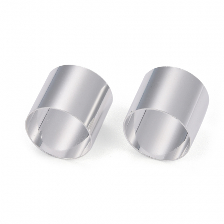 Margele metalice - Tub din alama placata cu argint 925, 11X10, 1 buc