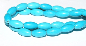 Pietre semipretioase - Turcoaz oval vopsit stabilizat 12x7 mm - 1 bucata