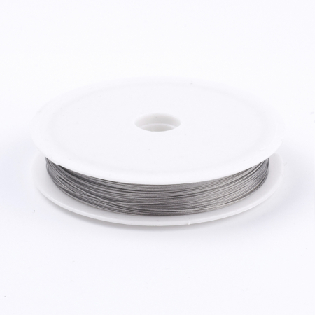 Sarma flexibila pentru insirat margele, tip Tiger Tail, din otel, 0.35 mm, 1 mosor de 50 m [1]