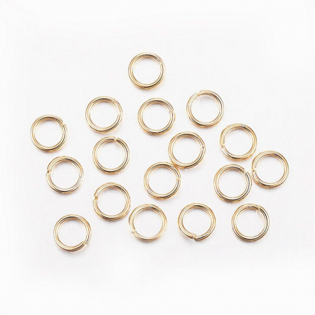 Zale - Zale deschise aurii, din otel inoxidabil 304, 4X0,8 mm- 1 bucata