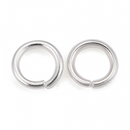Zale din alama placata cu argint 4X0,8 mm, 1 bucata [1]