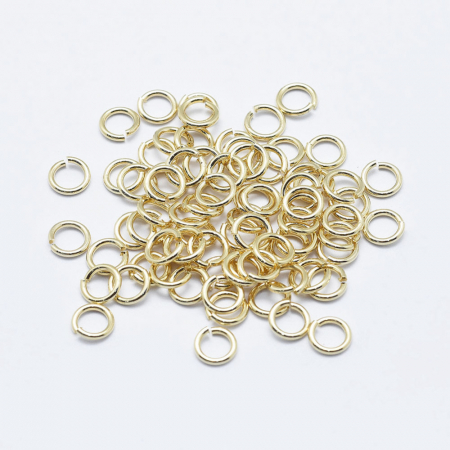 Zale - Zale alama placata cu aur 3 mm, 2 mm diametru interior, 0.5 mm grosime