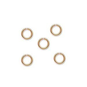 Zale - Zale, alama placata cu aur 5 mm, 3.4 mm diametru interior, 0.8 mm grosime, 1 bucata