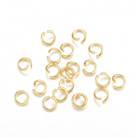 Zale deschise aurii, din otel inoxidabil 304, 4X0,6 mm [1]