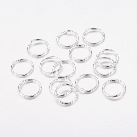Zale deschise din alama argintii 10 mmX1 mm grosime [1]
