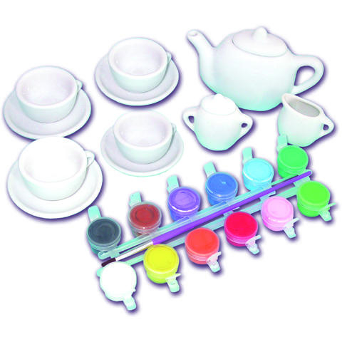 Set ceramica: Picteaza un set de ceai [3]