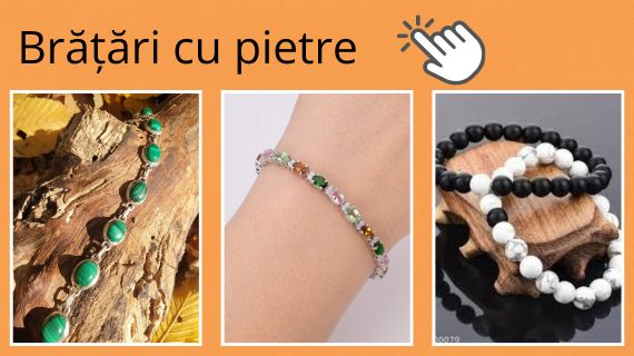 Bratari cu pietre semipretioase