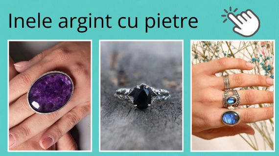 Inele din argint cu pietre semipretioase