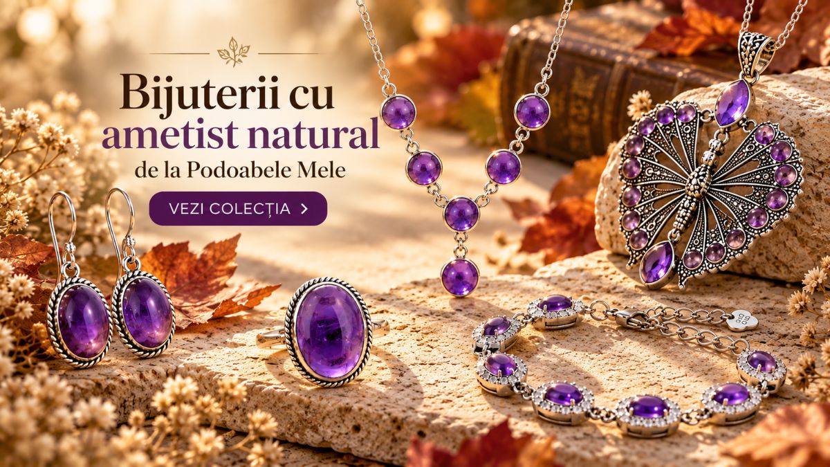 bijuterii cu ametist natural