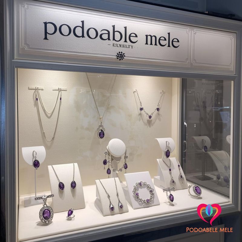 bijuterii argint cu ametist de la Podoabele Mele