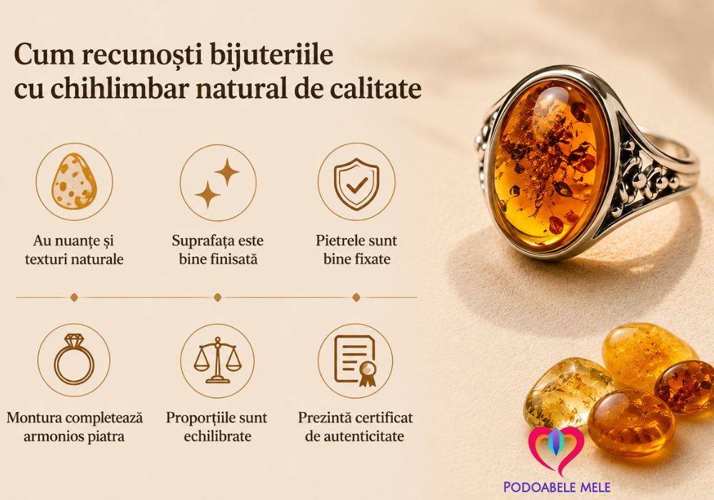 bijuterii cu chihlimbar natural  de calitate