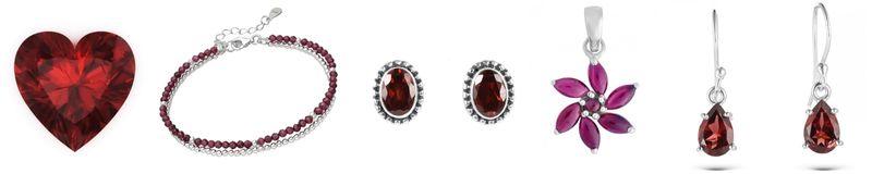 bijuterii cu granat pentru chakra 1