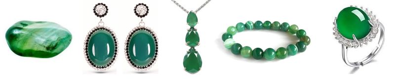 chakra inimii Anahata - bijuterii cu jad verde