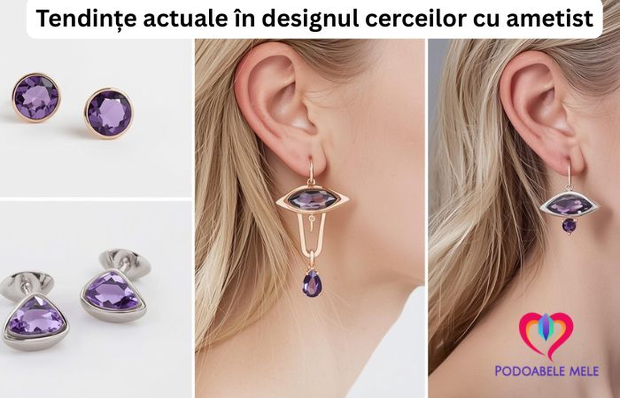 cercei ametist in tendinte