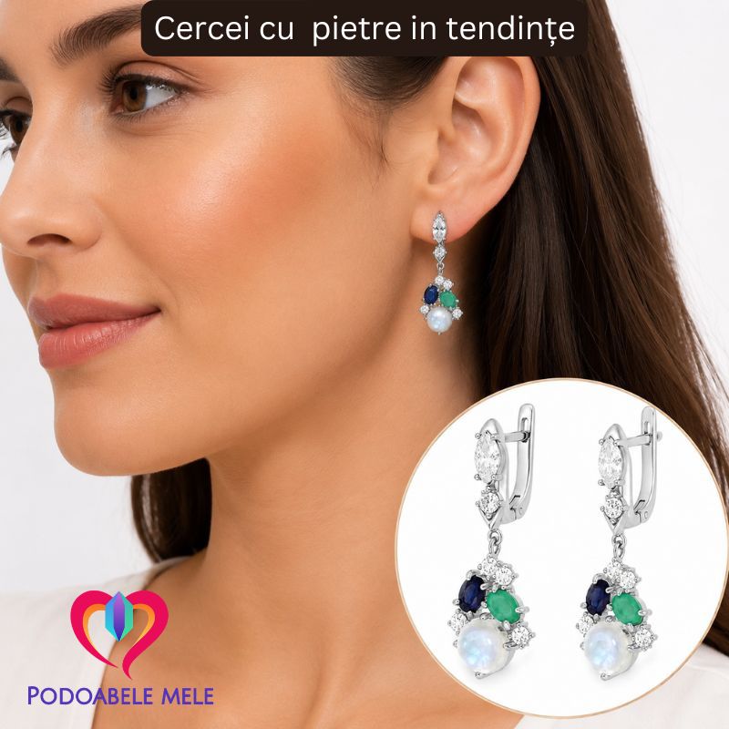 cercei cu pietre in tendinte