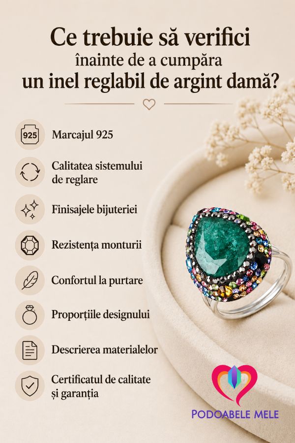 ce sa verifici inainte de a comanda un inel argint reglabil dama