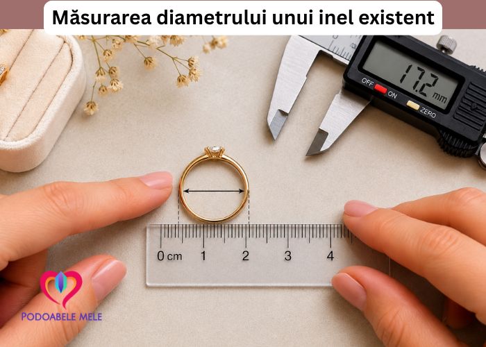 masurarea diametrului interior al inelului